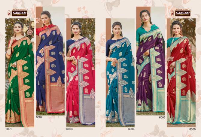Sangam Sunaina Latest Fancy Designer Festive Wear Heavy Silk Sarees Collection
